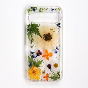 Large white daisy Pressed flower Floral Phone case Cover Pixel 8 pro 8a, 7 9 xl